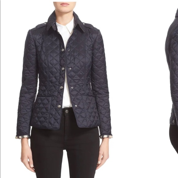 Burberry Jackets & Blazers - Burberry 'Kencott' Patch Pocket Quilted Coat